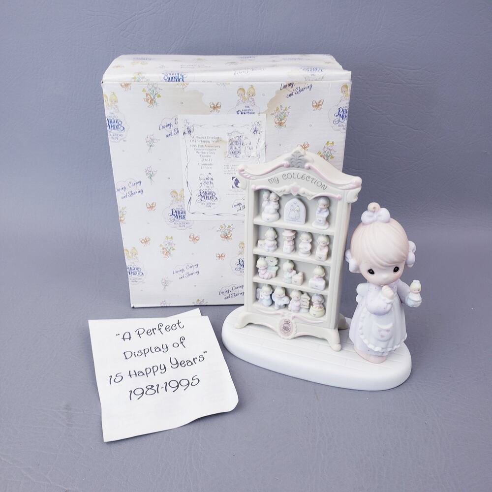 Precious Moments Figurine 127817 “A Perfect Display Of 15 Happy Years” 1995